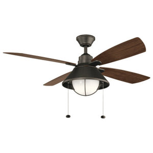 Kichler 310181 54 4 Blade Indoor Outdoor Ceiling Fan With Led