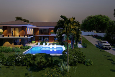 Inspiration for a contemporary home design remodel in Other