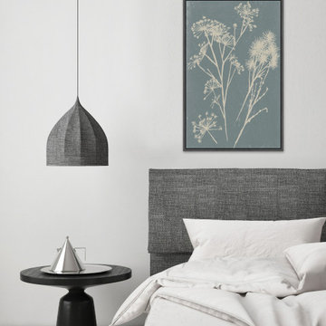 "Small Spray II" Floater Framed Painting Print on Canvas