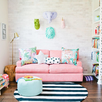 White Faux Taxidermy | Living Room