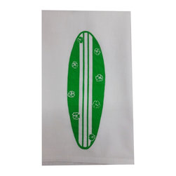 Coastal Assortment-Green "Aloha" Surfboard - Dish Towels