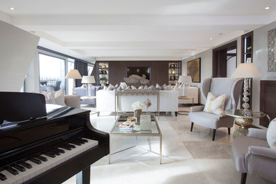 This is an example of a contemporary living room in London.