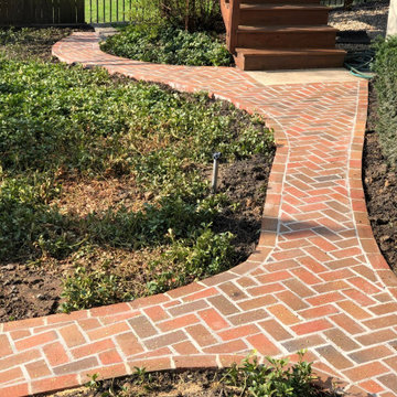 Brick Paver Driveway, Steps, Patio, Herb Garden, and Walkway in Bethesda MD