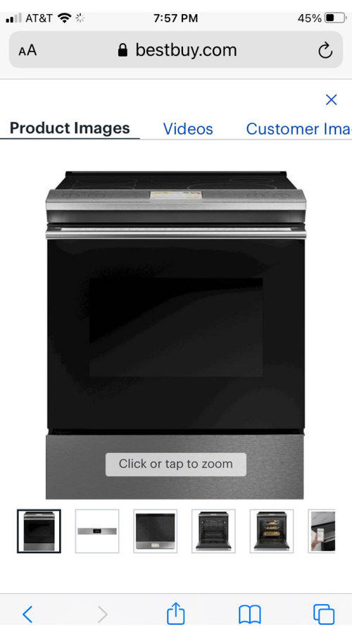 Cafe “Modern” induction range vs Profile Induction range