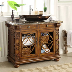 42 inch Vessel Sink Antique Bathroom Vanity - Bathroom Vanities And Sink Consoles