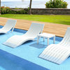 Slim Pool Chaise Sun Lounger, Set of 2 - Contemporary - Outdoor Chaise ...