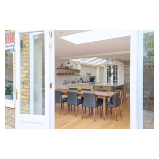 Nude In-frame Shaker kitchen in Barnes - Traditional - Kitchen - London