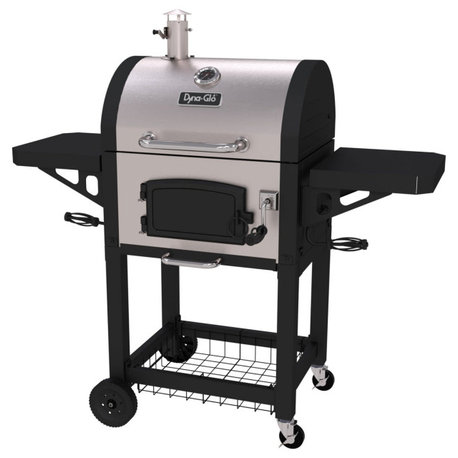 Dyna-Glo DGN405SNC-D Stainless Steel Heavy-Duty Charcoal Grill - Stainless