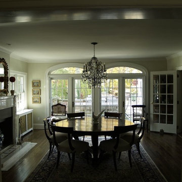 Large leaded glass windows