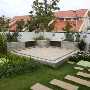Residence backyard and front yard
