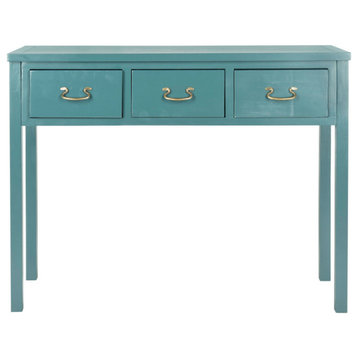 Lou Console With Storage Drawers Teal