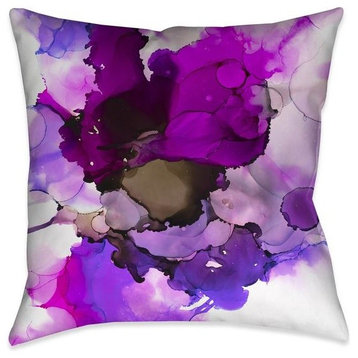 Radiant Jewel Tones Outdoor Decorative Pillow, 18"x18"