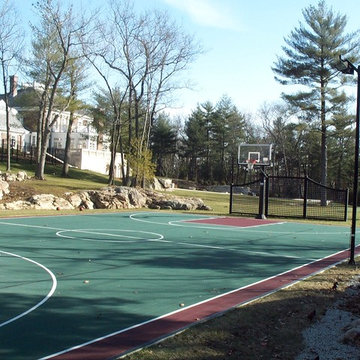 Backyard Basketball Sport Courts in Hingham
