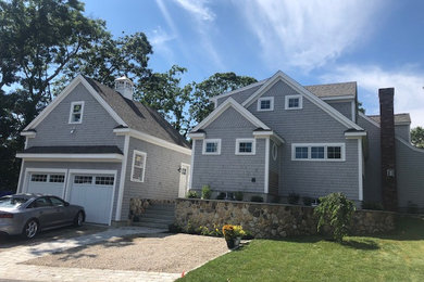 Beach style exterior home photo in Boston