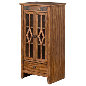 Tanay Louvered Doors Rustic Large Solid Wood Tv Armoire Cabinet