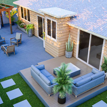 North Hollywood Backyard Remodel Rendering