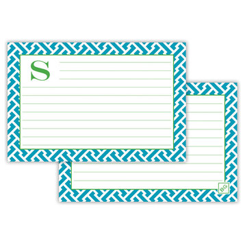 Recipe Cards Stella Single Initial, Letter Y