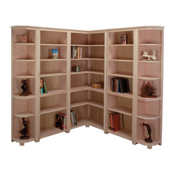 Alphonse Corner Bookcase System - Bookcases