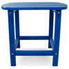 Polywood South Beach 18" Side Table, Pacific Blue