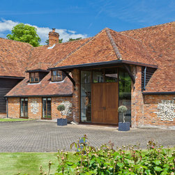 Barn Conversion with Oak Conservatory - Front Doors