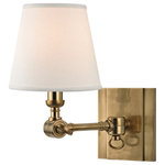 Hudson Valley Lighting - Hudson Valley Lighting 6231-AGB Hillsdale - One Light Wall Sconce - 6231-AGB_Hillsdale_Detail004_1k.jpgHillsdale One Light  Aged Brass White Lin *UL Approved: YES Energy Star Qualified: YES ADA Certified: n/a  *Number of Lights: Lamp: 1-*Wattage:60w Candelabra bulb(s) *Bulb Included:No *Bulb Type:Candelabra *Finish Type:Aged Brass
