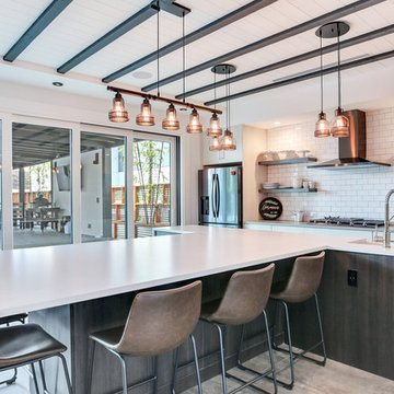 Downtown Tampa, Contemporary Industrial Style Family Home