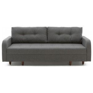 Chai Microsuede Sofa Bed Contemporary Futons By Empire Sleeper Sofa With Storage Gray