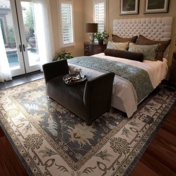 India House Wool Blue Rug