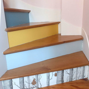Conseil couleur et matériaux - Maison familiale de 3 étages à Saint-Ouen