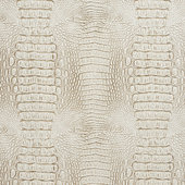 Albany - Ostrich Animal Print Vinyl Upholstery Fabric by The Yard Silver