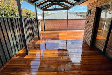 Design ideas for a garden in Adelaide with decking.