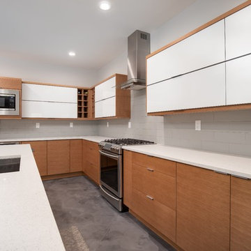 New Modern Kitchen Done in a Praline Stain