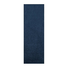 Furnish My Place Navy 2' x 12' Solid Color Rug Runner Made In Usa