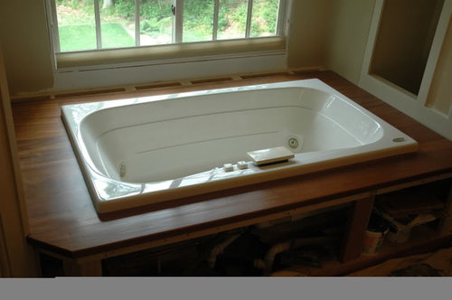 Framing A Tub Deck Surround, How To Build A Frame For Drop In Bathtub