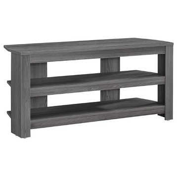 Tv Stand 42 Inch Console Living Room Bedroom Laminate Grey