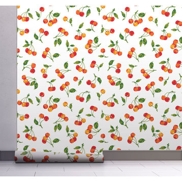 GW4021 Cherry Orchard Peel & Stick Wallpaper Roll 20.5in. Wide x 18ft. Long