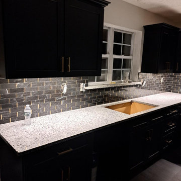 Modern Black Kitchen Remodel in South New Jersey