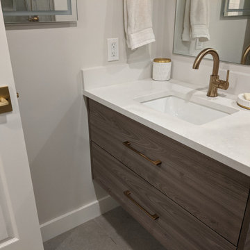 Modern Minimalist Bathrooms in Deep Cove