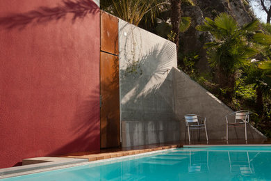 Inspiration for a contemporary pool remodel in Other