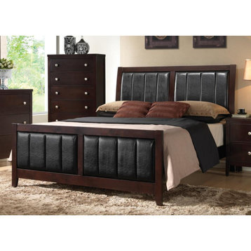 Coaster Carlton Transitional Cappuccino Eastern King Bed 79.25x87.25x50.5 Inch