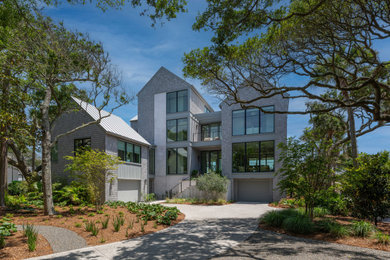 Beach style exterior home photo in Charleston