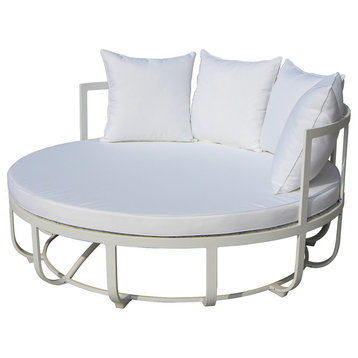 Naples Daybed With White Frame, White