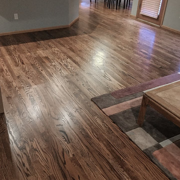 Stained Red Oak Hardwood Floors Throughout. - WOODINVILLE WA