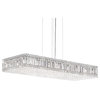 Quantum 23-Light Pendant in Stainless Steel With Clear Spectra Crystal