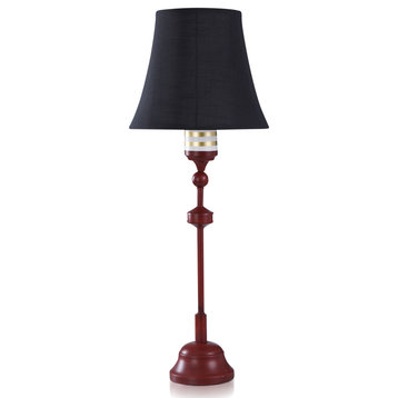 StyleCraft Dann Foley Lifestyle Table Lamp, Chinese Burgundy Red DFL331568DS