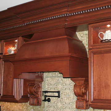 "Lexington" Applied Moulding Cherry Bordeaux with Sable Glaze