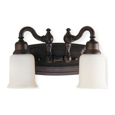 Oil Rubbed Bronze Bathroom Vanity Lights Houzz Joshua Marshal Two Light Oil Rubbed Bronze Opal White Etched Glass Vanity Bathroom