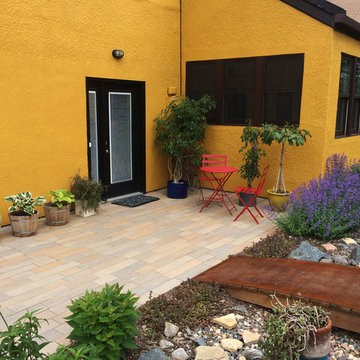 Longfellow Patio, Rain Garden & Dry River Bed