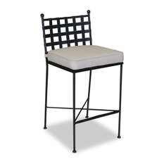 Wrought Iron Bar Stools Counter Houzz Sunset West Outdoor Furniture Provence Barstool With Cushions Canvas Flax Bar Stools And