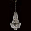 Metropolitan Eight-Light Antique Bronze Finish with Clear-Crystals Chandelier